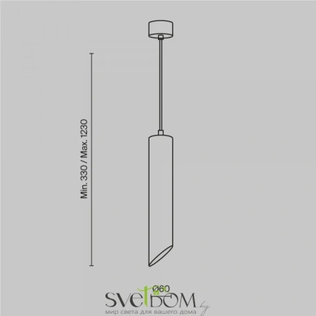 Подвесной светильник Maytoni P044PL-01-30GU10-B Maytoni