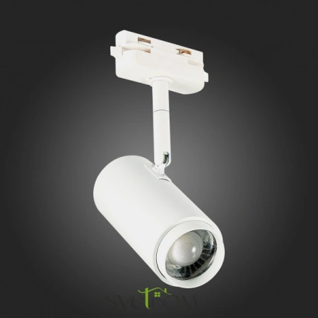 ST600.546.12 Св-к трек. Zoom Белый LED 1*12W 4000K 1 200Lm Ra>80 15-60° IP20 L137xW59xH179 170-240V Однофазная трековая система ST LUCE