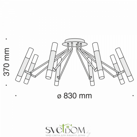 Потолочные светильники Maytoni MOD620CL-16B от Магазина Svetdom.by