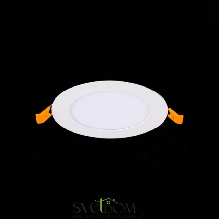 ST209.548.06 Св-к встр. Белый LED 1*6W 4000K 370Lm Ra80 110° IP20 D120xH8 90-265V Встраиваемые светильники ST LUCE