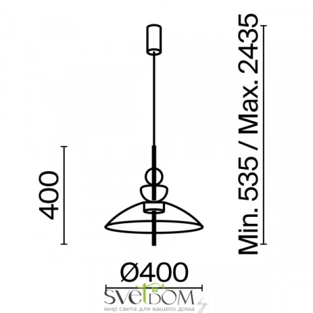 Подвесные светильники Maytoni MOD185PL-L6B3K6 от Магазина Svetdom.by