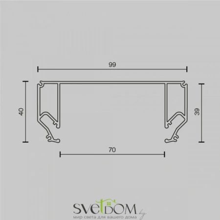 Комплектующие для светильника Technical ALM-9940-SC-B-2M