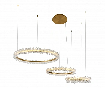 08246,36PA(4000K) Подвес Лаура латунь d40+60+80