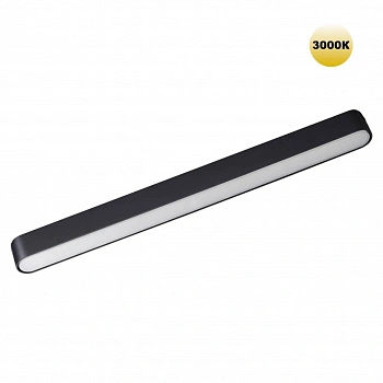 359240 SHINO NT23 047 черный Трековый светильник для низковольтного шинопровода IP20 LED 18W 48V 1080Лм 3000К SMAL