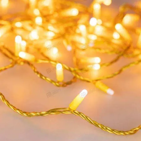 ARLIGHT Светодиодная гирлянда ARD-STRING-CLASSIC-10000-YELLOW-100LED-MILK-FLASH Yellow (230V, 7W) (Ardecoled