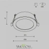 Встраиваемый светильник (Набор) Maytoni DL130-GX53-MG Orb, 12Вт, 1xGX53, /, Матовое Золото Maytoni