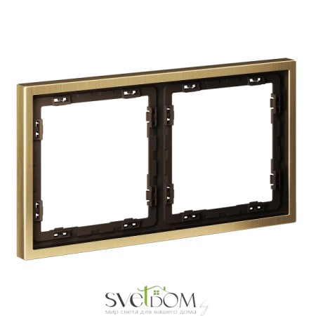 Рамки металлические Voltum S70 METAL Латунь VLSM120209 Voltum VLSM120209