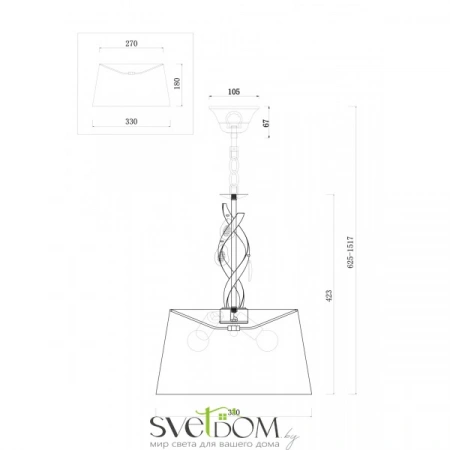Подвесные светильники Freya FR2001PL-03G от Магазина Svetdom.by