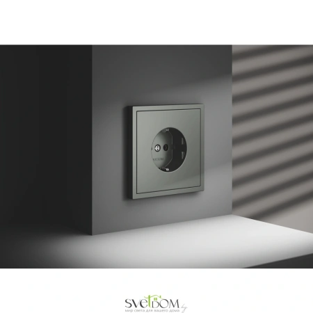 Розетки электрические с заземлением Voltum S70 VLS040106  Voltum VLS040106