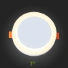 ST104.502.06 Светильник встраиваемый Белый LED 1*6W 3000K 468Lm Ra>80 120° IP20 D110xH20 170-240V Встраиваемые светильники ST LUCE