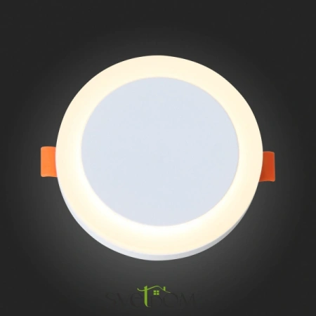 ST104.502.06 Светильник встраиваемый Белый LED 1*6W 3000K 468Lm Ra>80 120° IP20 D110xH20 170-240V Встраиваемые светильники ST LUCE