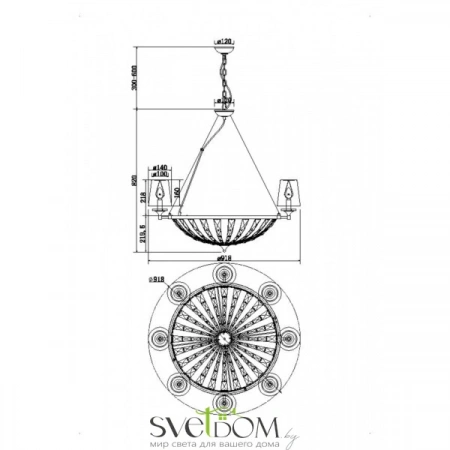 Фото Светильники Maytoni H021PL-08CH Светильники Maytoni H021PL-08CH от Магазина Svetdom.by