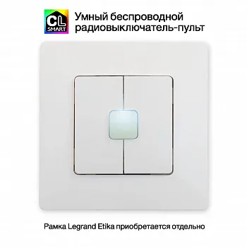 Citilux Смарт-Пульт CLR4W Радиовыключатель двухклавишный Белый