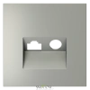 Накладка для розетки TV+RJ45 Voltum S70 Сталь VLS002705 Voltum VLS002705