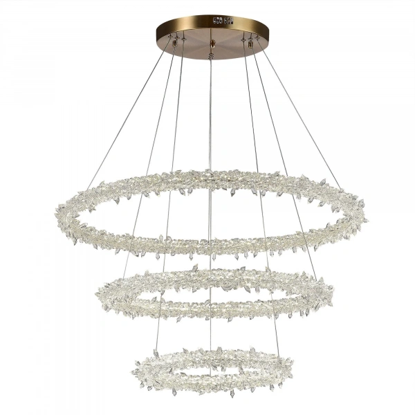 SL6105.203.03 Люстра подвесная ST-Luce Золотистый/Прозрачный LED 1*160W 3000 - 6500K Lucchero