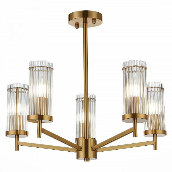 SL1233.302.05 Люстра потолочная ST-Luce Латунь/Прозрачный E14 5*60W BITONTO