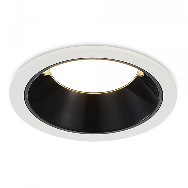 ST755.448.07 Св-к встр. Черный LED 1*7W 4000K 630Lm Ra80 120° IP20 D85xH45 100-240V Встраиваемые светильники