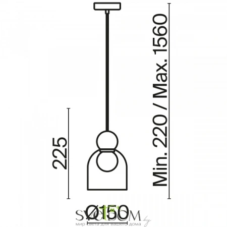 Подвесные светильники Freya FR5220PL-01G5 от Магазина Svetdom.by