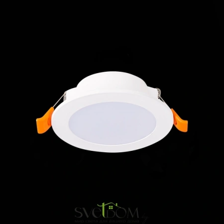 ST210.538.06 Св-к встр. Белый LED 1*6W 3000K 480Lm Ra80 110° IP20 D90xH30 220-240V Встраиваемые светильники ST LUCE