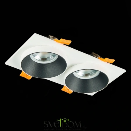 ST206.528.02 Св-к встр. Белый GU10 2*50W  IP20 L175xW92xH38 220V Без ламп Встраиваемые светильники ST LUCE