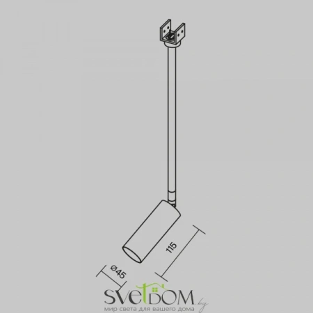 Уличный трековый светильник Focus Led Elasity IP 3000K 8Вт 45° белый Maytoni