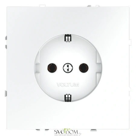 Розетки электрические с заземлением Voltum S70 VLS040102  Voltum VLS040102