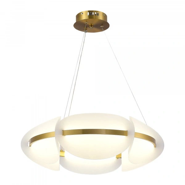 SL1304.203.45 Люстра подвесная ST-Luce Золотистый/Белый LED 1*45W 3000K ETOILE