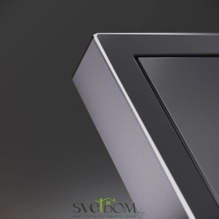Накладка для розетки с заземлением и защитными шторками Voltum S70 METAL Антрацит VLSM000712 Voltum VLSM000712