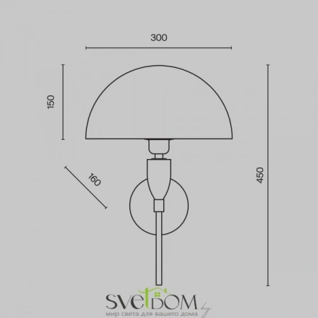 Настенные светильники Z034WL-01BS Maytoni | Svetdom.by