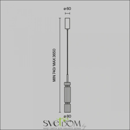 Подвесные светильники Maytoni MOD272PL-L12CH3K1 от Магазина Svetdom.by