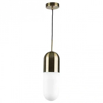 Lightstar 690111 Люстра RAMO 1х40W E27 БРОНЗА/БЕЛЫЙ