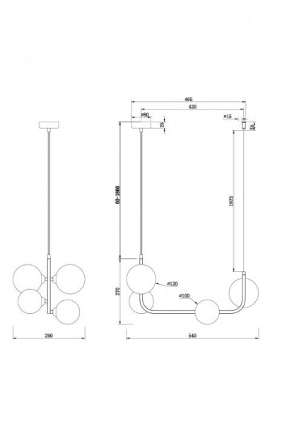 Люстра Freya FR4005PL-04B