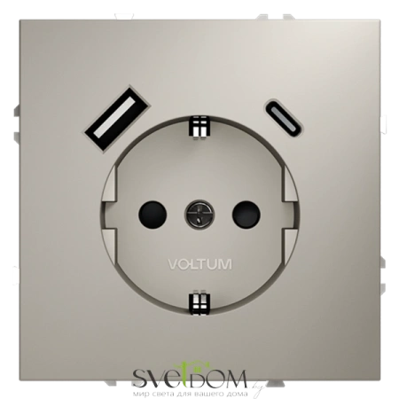 Розетка с USB, A+C Voltum S70 VLS040503  Voltum VLS040503
