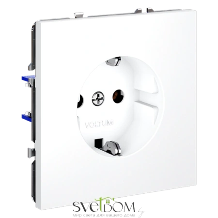 Розетки электрические с заземлением Voltum S70 VLS040102  Voltum VLS040102
