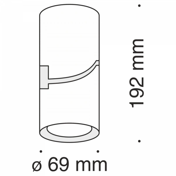 Потолочный светильник Technical C019CW-01W4K