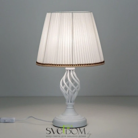 Citilux Вена CL402800 Настольная лампа с абажуром Белая CITILUX
