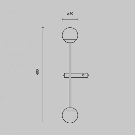 Настенные светильники MOD285WL-L10B3K Maytoni | Svetdom.by