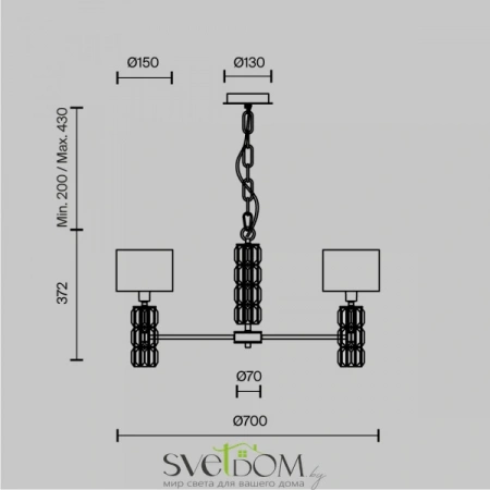 ЛюстрыDIA008PL-05CH Maytoni | Svetdom.by