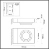 6654/5WL NATURE ODL24 623 черный/металл Уличный настенный светильник IP54 LED 5W 4000K AC85-265V VART Odeon Light