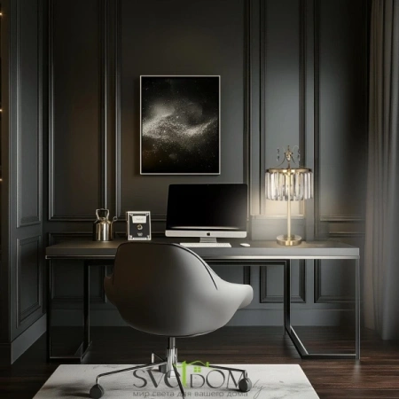 Citilux Инга CL335833 Настольная лампа хрустальная Бронза CITILUX