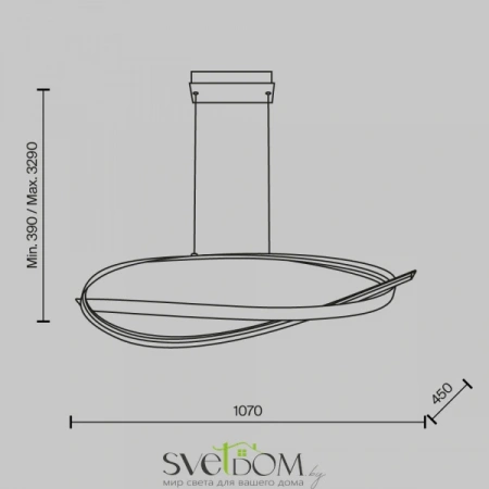 Подвесные светильники Maytoni MOD283PL-L40BS3K от Магазина Svetdom.by