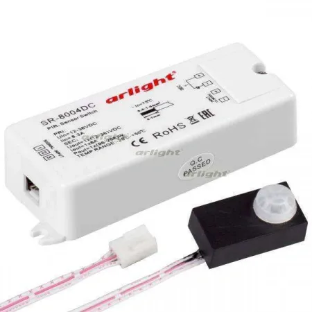 ARLIGHT Датчик SR-8004-DC black (12-36V, 96-288W, PIR-Sensor) (Arlight, -)