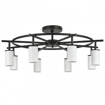 Lightstar LR718368 Люстра RULLO 8х50W GU10 ЧЕРНЫЙ/БЕЛЫЙ (571718+214436-8)