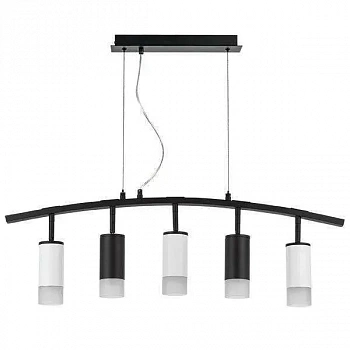 Lightstar LR7353723631 Люстра RULLO 5х50W GU10 ЧЕРНЫЙ/БЕЛЫЙ (571735+214437-2+214436-3+202431-5)