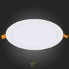 ST209.538.18 Св-к встр. Белый LED 1*18W 3000K 1 296Lm Ra80 110° IP20 D225xH8 90-265V Встраиваемые светильники ST LUCE