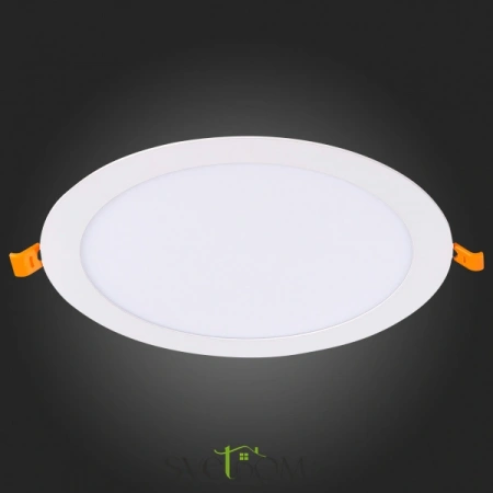 ST209.538.18 Св-к встр. Белый LED 1*18W 3000K 1 296Lm Ra80 110° IP20 D225xH8 90-265V Встраиваемые светильники ST LUCE