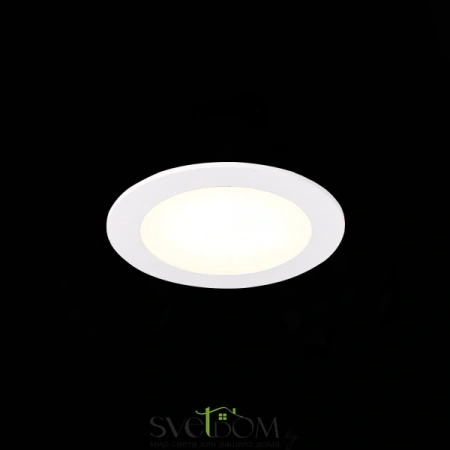 ST209.548.06 Св-к встр. Белый LED 1*6W 4000K 370Lm Ra80 110° IP20 D120xH8 90-265V Встраиваемые светильники ST LUCE