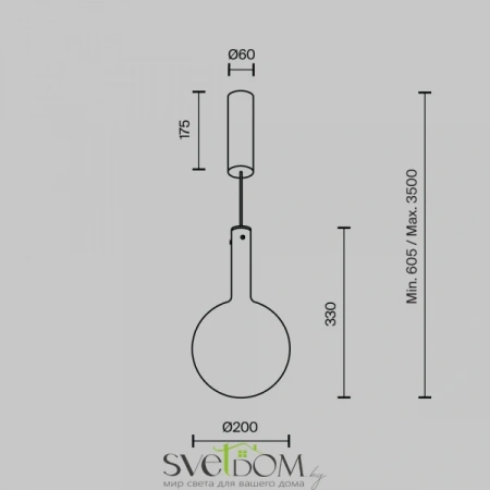 Подвесные светильники Maytoni MOD182PL-L4W3K от Магазина Svetdom.by