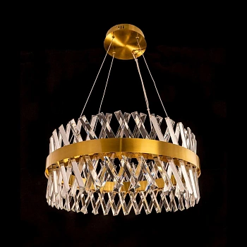 Citilux Ричард CL336063 LED Люстра хрустальная с пультом Бронза