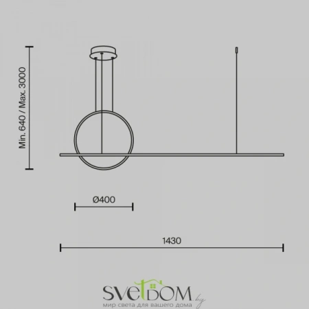 Подвесные светильники Maytoni MOD247PL-L49BSK от Магазина Svetdom.by